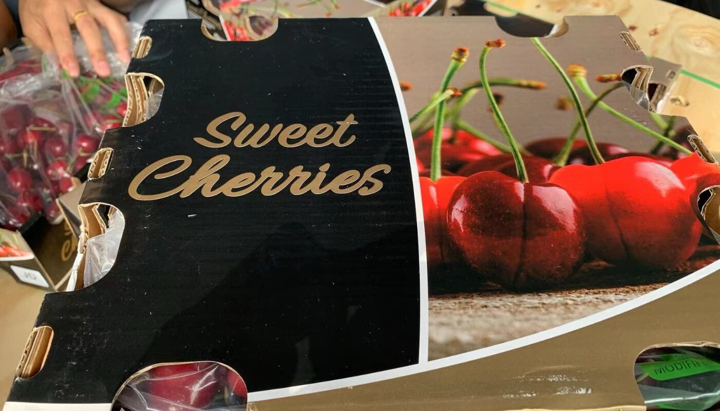 The first maritime shipment of Chilean cherries arrived in Hong Kong